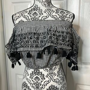 American Eagle Top Tube Stretchy Tassels XS